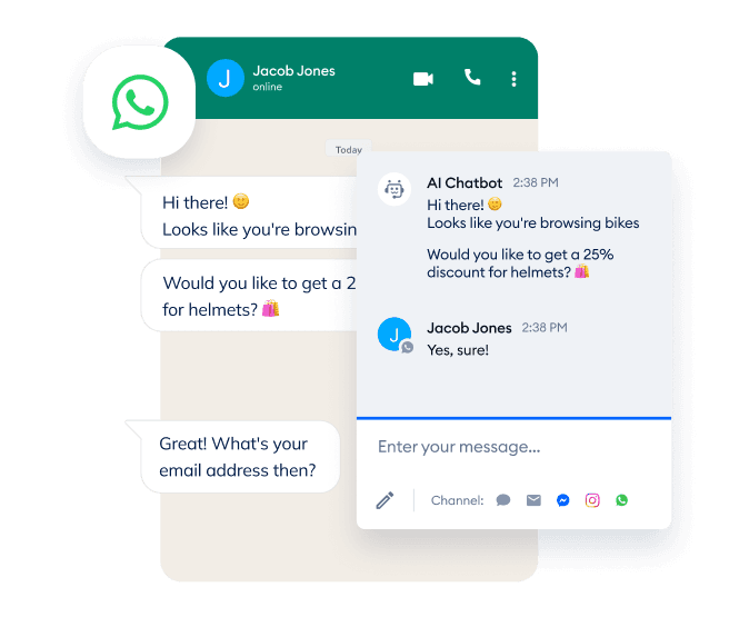 Ofrece asistencia en WhatsApp con chatbots potenciados con IA