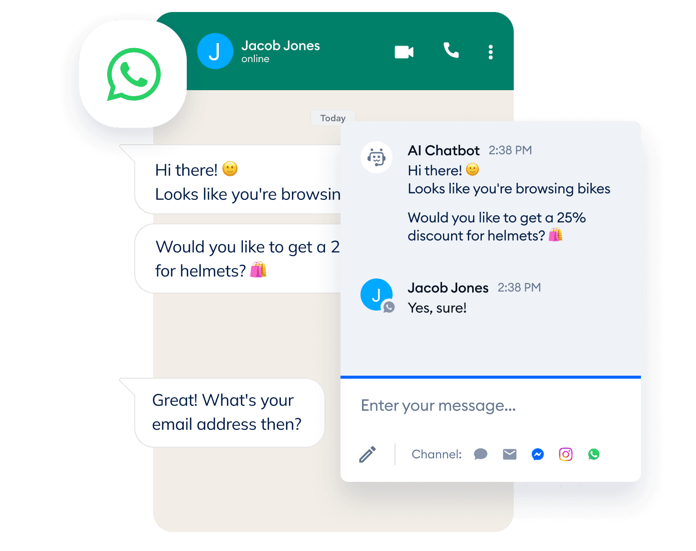 Proposez une assistance sur WhatsApp avec des chatbots alimentés par l'IA