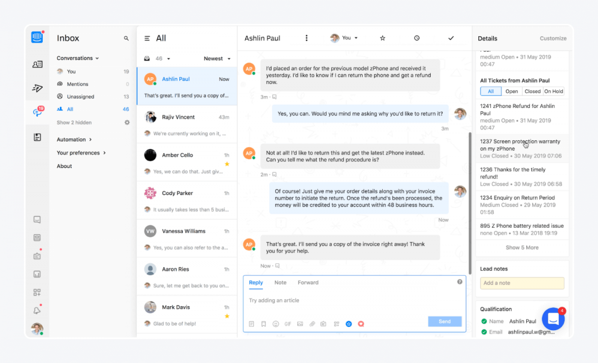 intercom AI Customer Support Software