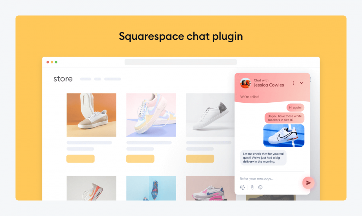 Tidio squarespace chat plugin